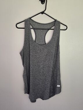 Marika Women's Gray Racerback Tank Top - Lightweight Activewear